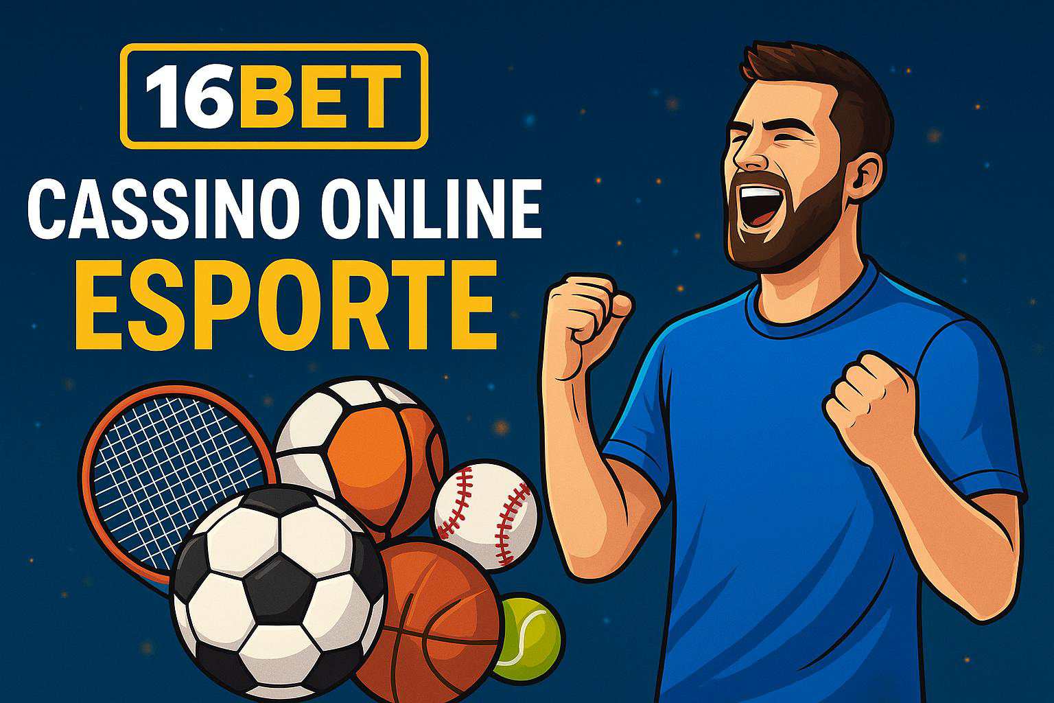 Aposte em apostas esportivas no cassino online 16BET